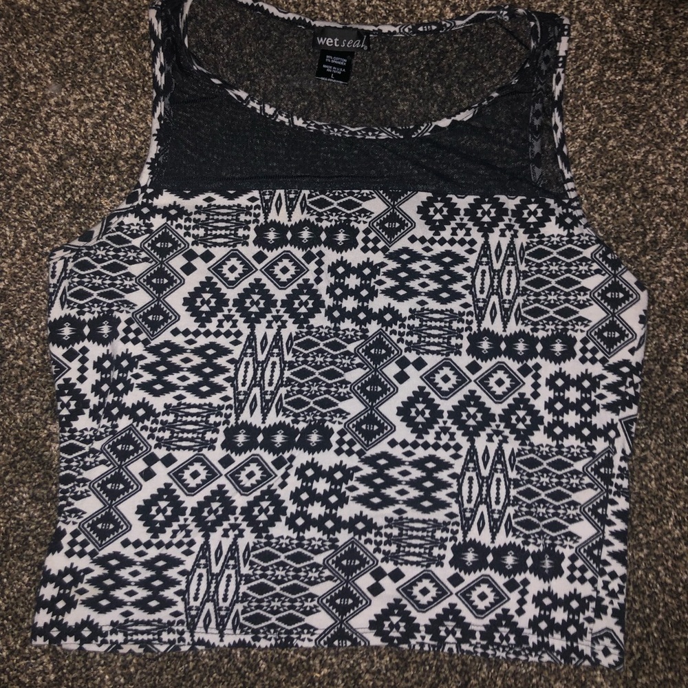 Aztec crop top
